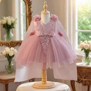 6023 Embroidered dress skirt baby girl new style popular dress skirt suitable for baby girl birthday gift baptism