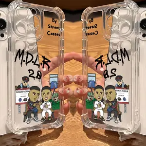 Rapper MDLR M-Morad Art Phone Case Suitable for iPhone 17 16e 16 15 14 13 12 11 Mini Pro Max Air X XR XSMAX 8 7 Plus Anti Fall Transparent Soft Back Cover