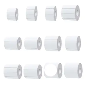 Square Sticker Roll, Self-Adhesive, Various Sizes 40x30mm/50x80mm/40x60mm, Compatible with M110/m200/m120/m220/p50, Home Storage, Adhesive Tabs
