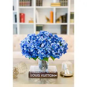 Large 20-in Real Touch Blue Hydrangea Arrangement
