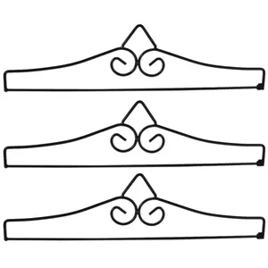 3Pcs Garden Flag Wall Hanger Powder Coated Iron Banner Holder Flag Holder Bracket for Flags Calendar Towels Decoration US