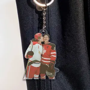 Heated Rivalry Hollanov Inspired Acrylic Keychains, Ilya Rozanov Shane Hollander Bag Charms, Team Rozano Keychain LGBT Movie Gift For Fan