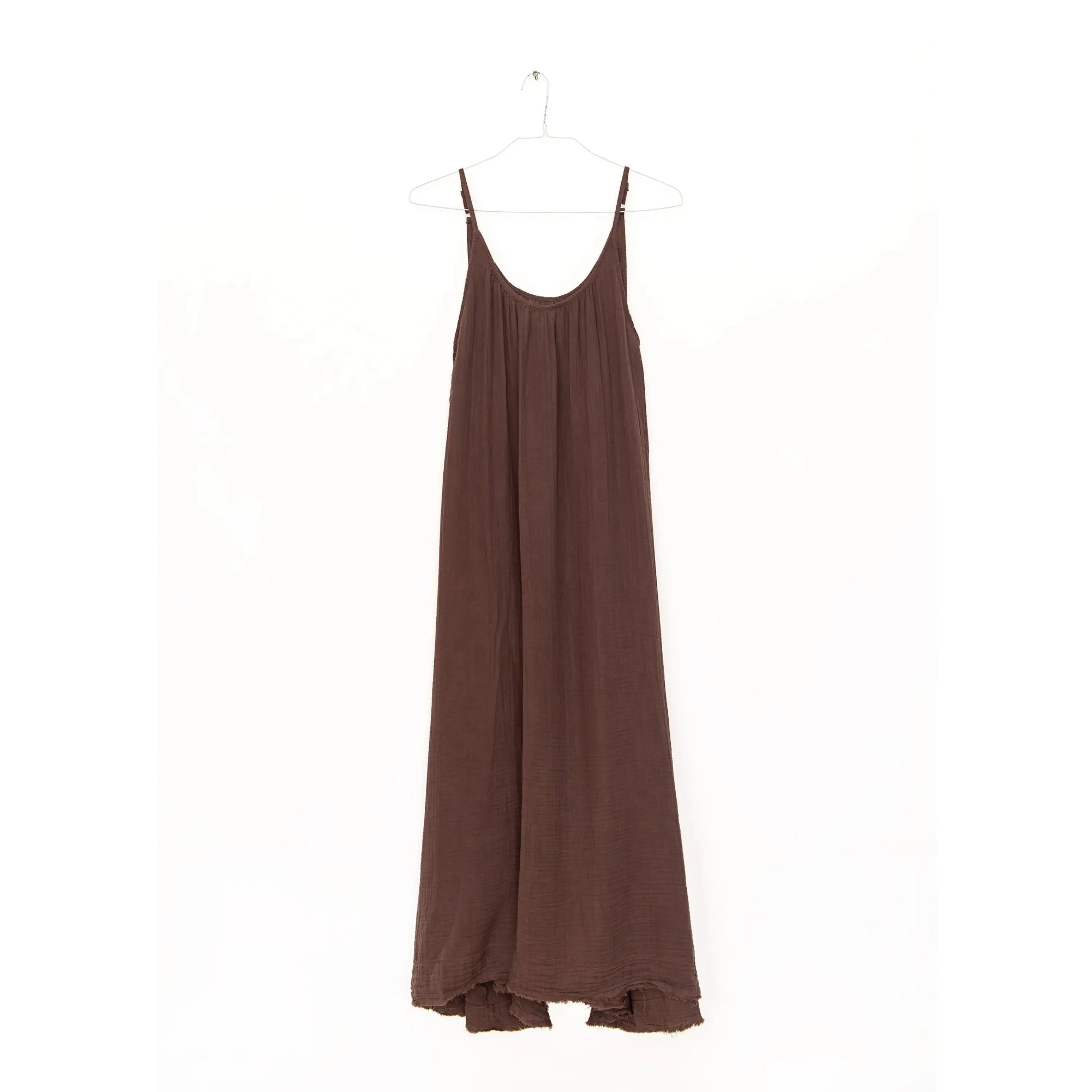 Tulum Gauze Dress in Chocolate, from 9 Seed