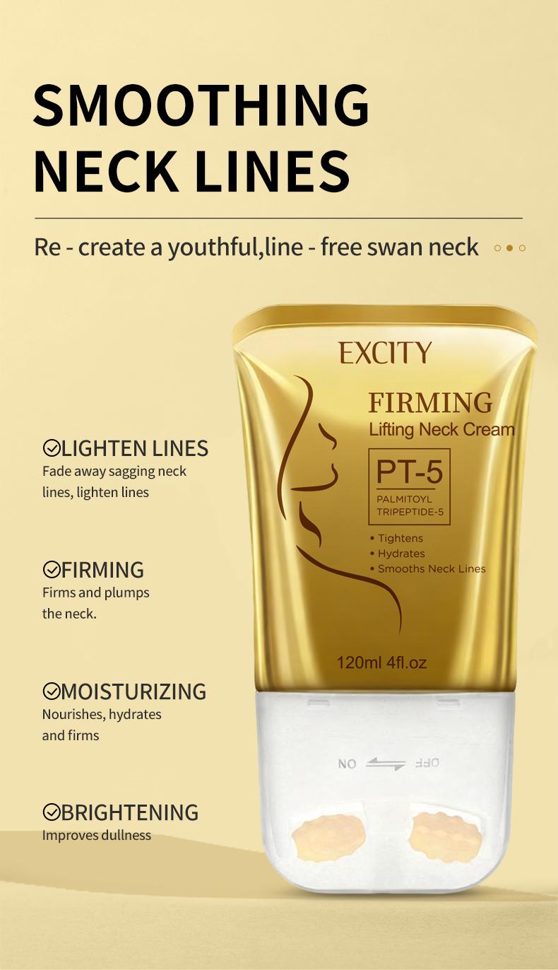 PT-5 Firming Neck Cream - Advanced Moisturizing Cosmetic for Crepey Skin, Tighten & Lift Turkey Neck, Deep Moisture & Revitalizing Care to Smooth Fine Lines