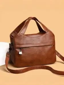 Women's Small Handbag Crossbody Shoulder Bag, PU Material, Plain Pattern, All Seasons Use, Ideal for Daily Wear