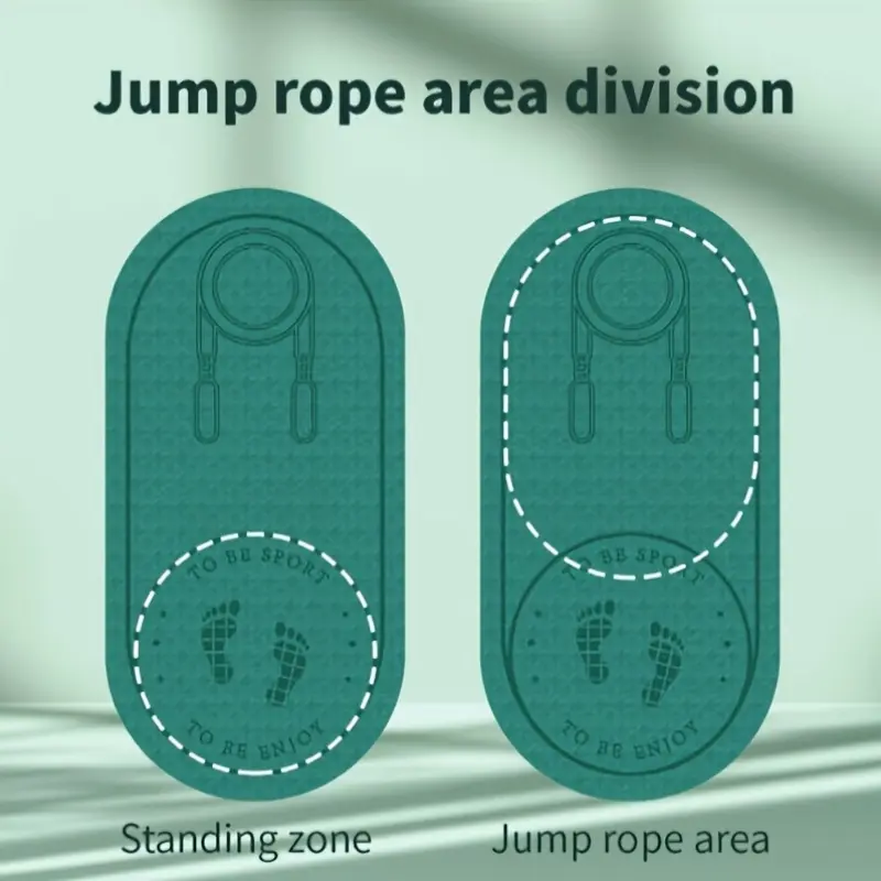 Double-sided Anti-slip Jump Rope Mat: Soft Shock Absorption and Sound Insulation for Home Gym, Fitness, Yoga, and Weight Loss -  For All Fitness Levels - Suitable for Home Workouts - Great Gift for Fitness Enthusiasts
