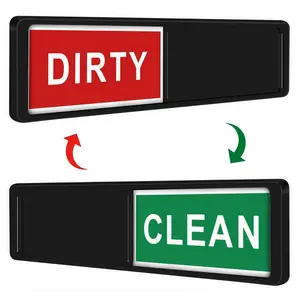 LMMAKE Dishwasher Clean/Dirty Magnet Sign - Universal Scratch-Free Indicator with Easy-Read Slider for Kitchen & Office Use - Strong Magnetic Hold for All Dishwashers - Perfect Gift for Homeowners
