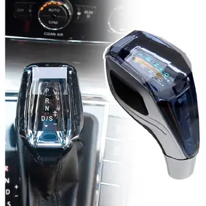 Touch-Activated LED Illuminated Crystal Gear Shift Knob Compatible with Most Cars Without Button Operated Shifter