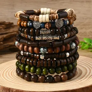 Beaded Bracelets for Men Adjustable Pulseras Para Hombres Set, Mens Bracelet Meaningful Gift