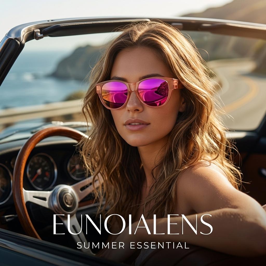 EUNOIALENS Fit-Over Sunglasses Women's Oversized Square Polarized Fit-Over Sunglasses - UV400 Protection, PC Wraparound Full Rim, T-Zone Temples, Polycarbonate Eyewear, Casual Driving Use, Polarized Women's Sunglasses