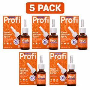 Profi Everyday Nasal Spray – 5 Pack, Drug-Free, Harvard-Formulated, Blocks Airborne Germs Up to 8 Hours, Great for Travel, Work & Groups