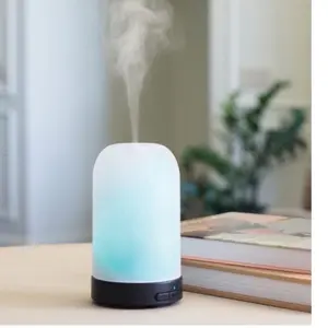 Airome 100 mL Medium Ultrasonic Essential Oil Diffuser with 8 LED Light Colors and 2 Mist Settings