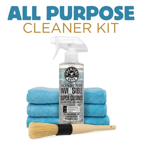 Chemical Guys Nonsense All Purpose Cleaner Kit - Colorless, Odorless Cleaning Solution + Detailing Brush + Professional Microfiber Towel