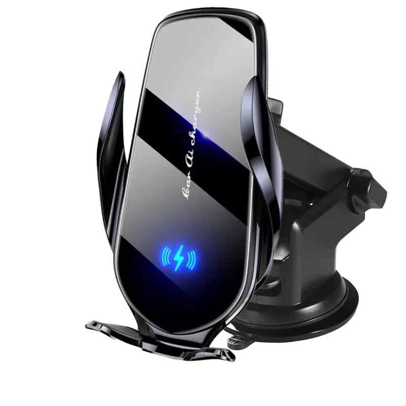 360° Rotatable Auto Clamp Car Phone Mount, Infrared Induction Air Vent Clip, High Efficiency QC3.0 Input Automatic Wireless Charger, Phone Holder for Car Compatible with iPhone 17-12, Samsung S24, Xiaomi