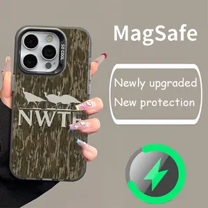 Custom bottomland camo, Turkey V1 Hunting Phone Case for iPhone 16 15 14 13 12 Pro Max / Plus / Pro – Camo Outdoor Unisex, Heavy-Duty Protection, Perfect Gift for Hunters.Ultra-thin Anti-fall Shockproof Casing iphone 17 plus case