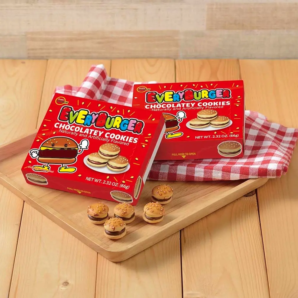 Bourbon Every Burger Cookie with Chocolate 2.32 oz Snack Biscuit