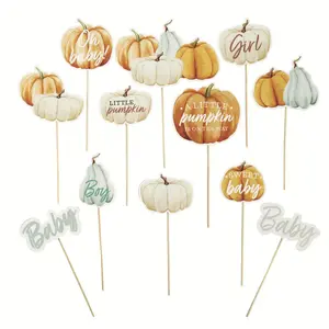 Baby Pumpkin Centerpiece Sticks – 12 Pc.
