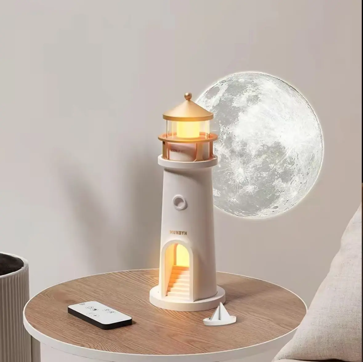Wave simulation lighthouse toy Moon Lamp Design Wave simulation lighthouse toy Moon Lamp Design