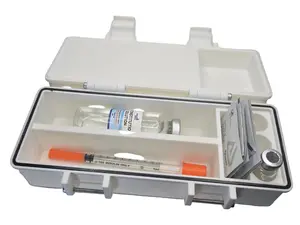 🧊💉 Airtight Peptide & Insulin Vial Storage Box | ❄️ Fridge-Safe • 🧳 Travel & Home (3x3ml slim style vial slots, Large slots can fit 10ml, 20ml, and Slim 30ml vials)