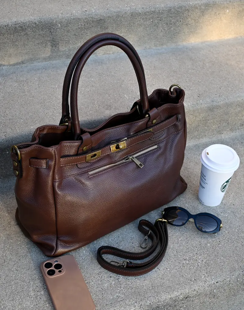 Timeless Leather Backpack Urban Elegance - TikTok Shop display picture 1
