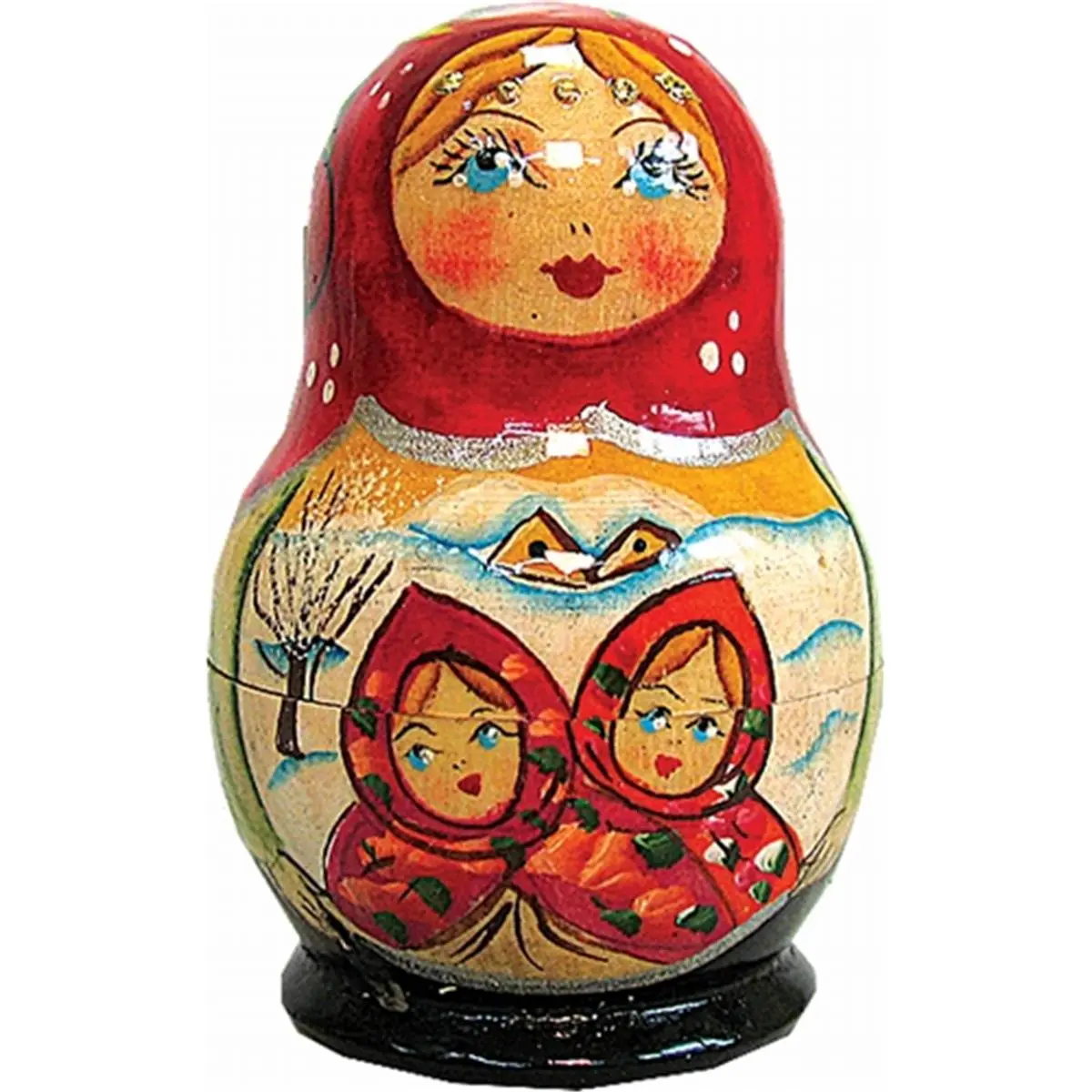 212 MAIN Brand 3 in. Wooden Russian Fairy Tale Nested Dolls Set - 5-Piece by G.Debrekht, Toys & Hobbies Accessory