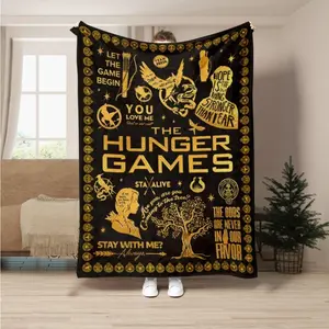 The Hunger Games Blanket Mockingjay Evolution Ballad Of Songbirds Blanket For Home Sofa Bedroom Dorm Couch Office Car Travel Bed Room Decor Men Women and Gift Kids Birthday Gift