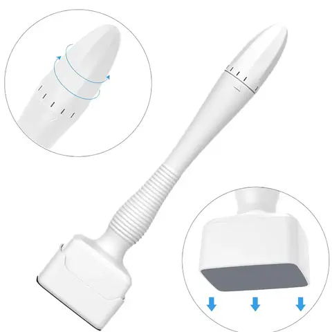 140 Titanium Microneedle Derma Stamp Pen Kit with Adjustable Handle (0.25mm) - All Scalp-Ready Body Beauty Roller for Face, Scalp Hair Growth, Anti Hair Loss, Beard & Acne Care Home Skincare Tool