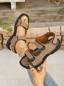 Women's PU Summer Casual Sports Comfort Anti-Slip Large Size Versatile Shoes, Outdoor Toe-Exposed Breathable Sandals 2026