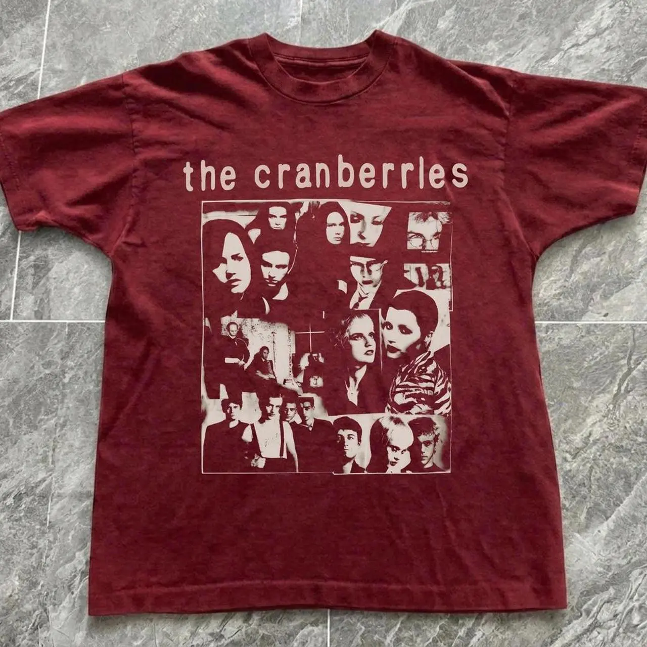 The Cranberries T-shirt Vintage The Cranberries Rock Band Photo Collage Graphic Tee, Retro 90s MusicShirt, Loose Fit Unisex Top