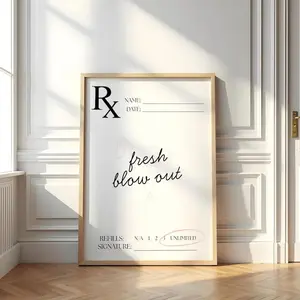 Hair Salon Decor, Beauty Salon Wall Art Poster Hairstylist Gift, Hairdresser Print, Salon Decor, Hair Quotes