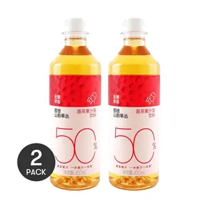 2 Pack HEYTEA Lychee Tea Drink 15.21fl oz Each - Chinese Fruit Tea, Refreshing, Low Cal Summer Beverage