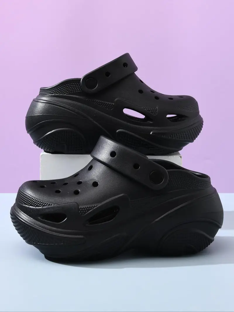 Women's Thick Sole Slides, Casual Comfortable Breathable Slippers for Summer, Non-slip Slippers for Indoor & Outdoor Wear, Walking Shoes