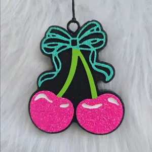 Cherry Car Freshie, Cherries and Bow freshie