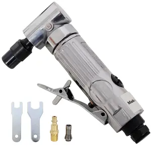 1/4" Air Angle Die Grinder,Ball Bearing Construction,Mini Pneumatic Angle Die Grinder, Compact Air-Powered Grinder for Grinding, Polishing, Porting, and Deburring