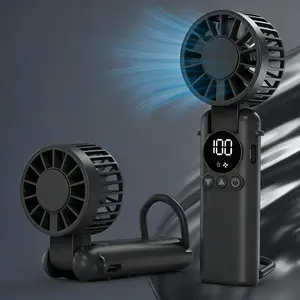 3-in-1 Foldable Handheld Fan Portable Rechargeable Personal Cooling Fan
