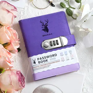 A Secure Password Organizer Featuring Alphabetical Tabs, Designed As a Lockable Planner Notebook for Personal Information, Including a Diary And Password Management