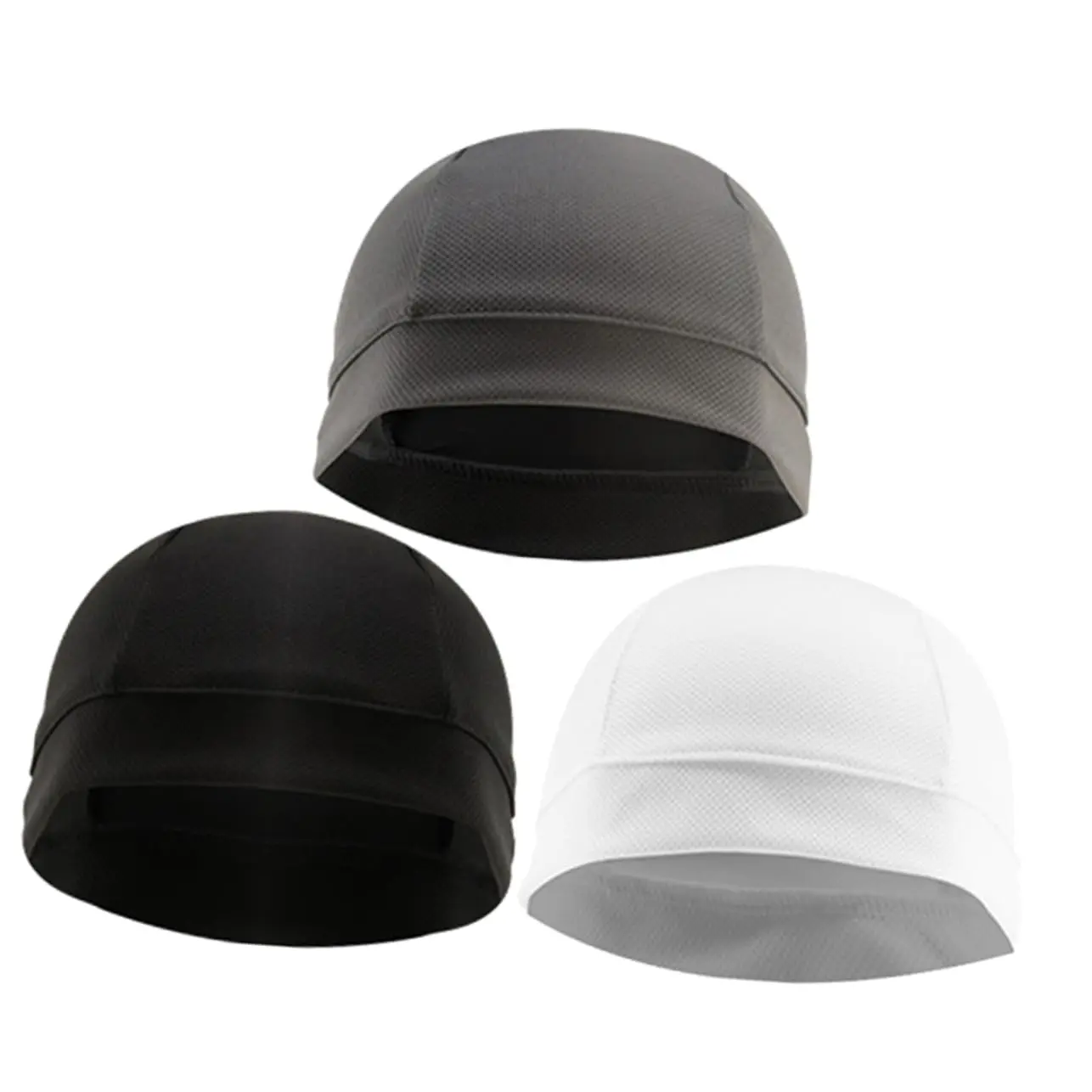 3Pcs Men Skull Caps, Two Way Wear Under Helmet Liner Beanie, Warm Breathable Windproof Do Rag Hat, All Season Soft Sports Headwear for Cycling Running E-sports Outdoor Daily Wear Boyfriend Gift,summerwins