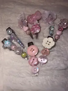 Pastel Hair Clips – Candy Mermaid & Flower Styles Handmade with Love in Bright Pastel Colors for Everyday Wear Photoshoots or Gifting