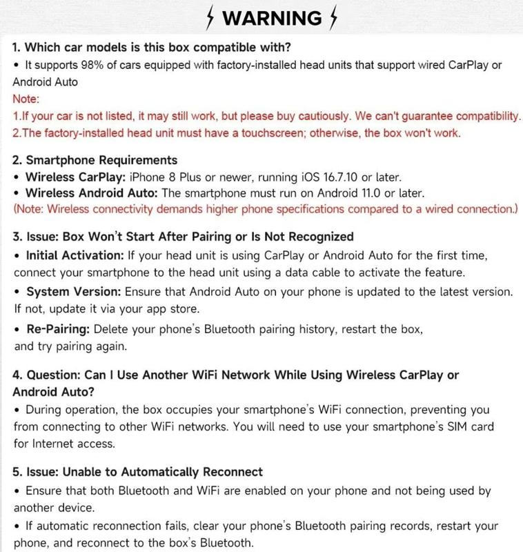 【YURNLV】2026 New Mini  Original CarPlay Wireless Adapter, Instant Auto-Connect, StableTransmission，Zero Delay, Hands-Free Calling, Plug-and-Play for iPhone/Android