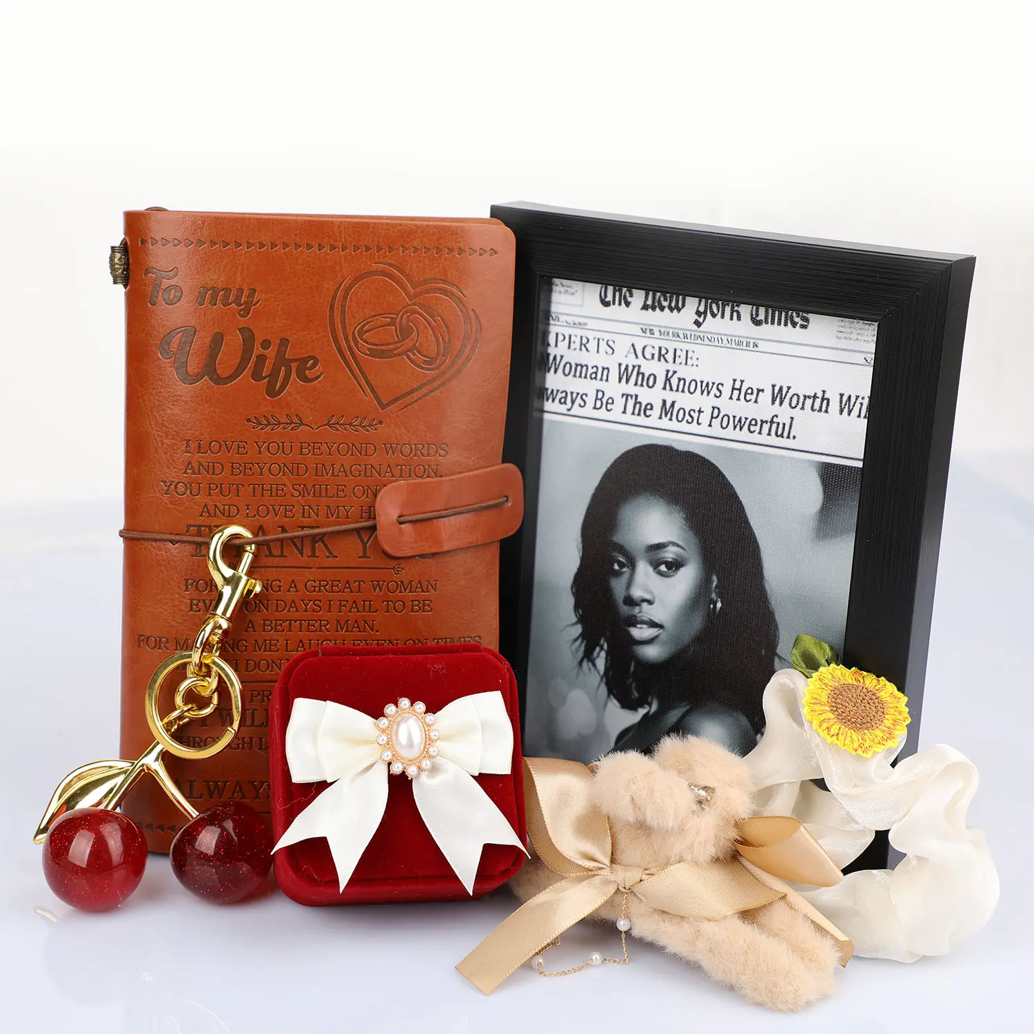 Pamper Myself Themed Blind Box (including Key Chain, Customizable Canvas Wall Art, Jewelry, Gratitude Journal, Scrunchy, Body Chain) Gift Baskets for Women, Unique Birthday Gifts for Women, Best Friend Birthday Gift, Inspirational Present Set Box