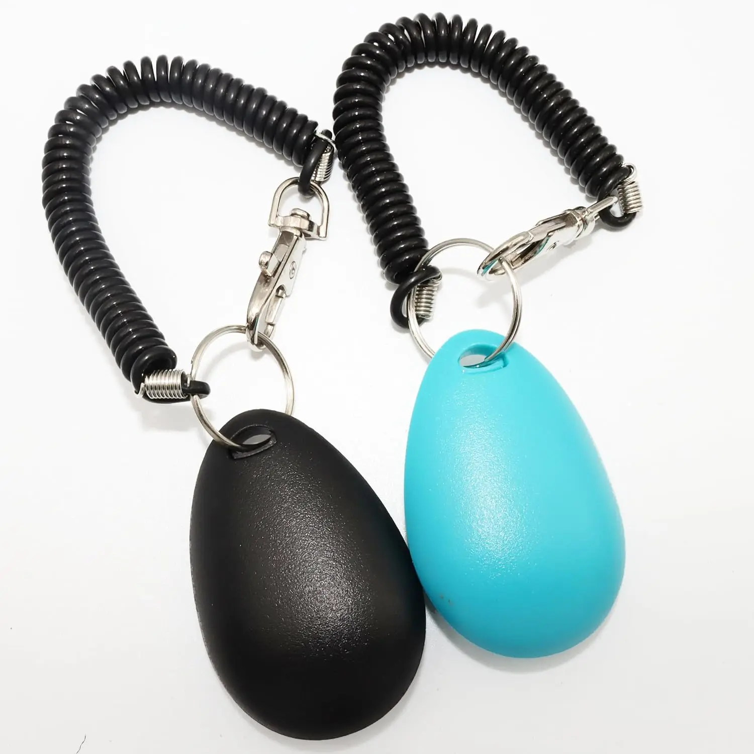 Dog Training Clicker with Sring Wrist and Keyring - Pet Dog Training Clickers for Puppy, Cat, Potty, Bird, Horse, Pet, Trainer Training Tools, Behavior Aids