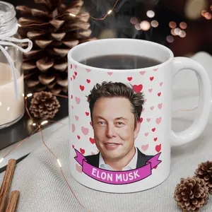 Elon Musk Cute  Gift, 11oz and 15oz Coffee/Tea , Elon Musk Ceramic Mug, Cool Funny Elon Musk  #339
