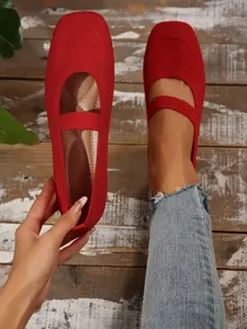 New Mesh Mary Jane Shoes for Women, Round Toe Casual Trendy Flat Shoes, Soft Sole Comfortable Low Heel Casual Footwear, Lightweight and Breathable Design, Lightweight Flats, Summer Flats
