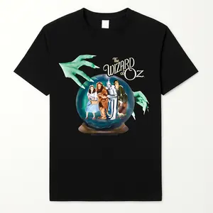 Wizard of Oz Crystal Ball T-Shirt Unisex 100% Cotton Casual Crew Neck Short Sleeve Top Breathable Classic Minimalist Streetwear Made in USA
