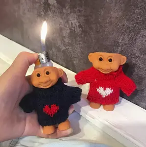 Troll Doll Lighter Holder, Lighter Case, Protective Lighter Case, Decorative Lighter Holder, Smoking Accessories, Smoking Case, Cigarette Accessories, Funny Gifts, Gifts for Her, Sweater