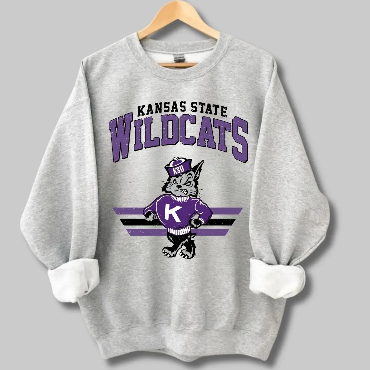 Kansas State Vintage Sweatshirt, Kansas State University Vintage Sweatshirt, Unisex Vintage Sweatshirt, Classic Sport Sweatshirt, Gift For Fans