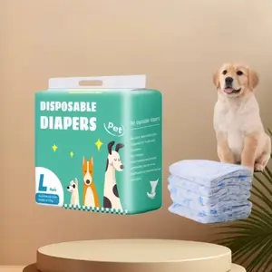 PetSafe 10Pcs/12Pcs Dog Diapers for Males & Females Disposable Nappies Pants Physiological Underwear Adjustable Leakproof Safety Pants