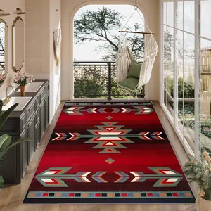 Southwestern Native American Style Rug, Soft Material, Perfect for Home Decor and Gifts, Easy Clean Light Weight Pad, Area Rugs, Decorative Rug