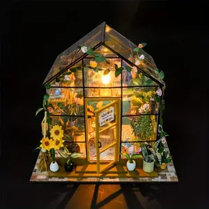 DIY 3D Puzzle Flower House Model Kit, DIY Building Model for Home Decor, Unique Creative Gift for Weddings and Thanksgiving, Ages 14+