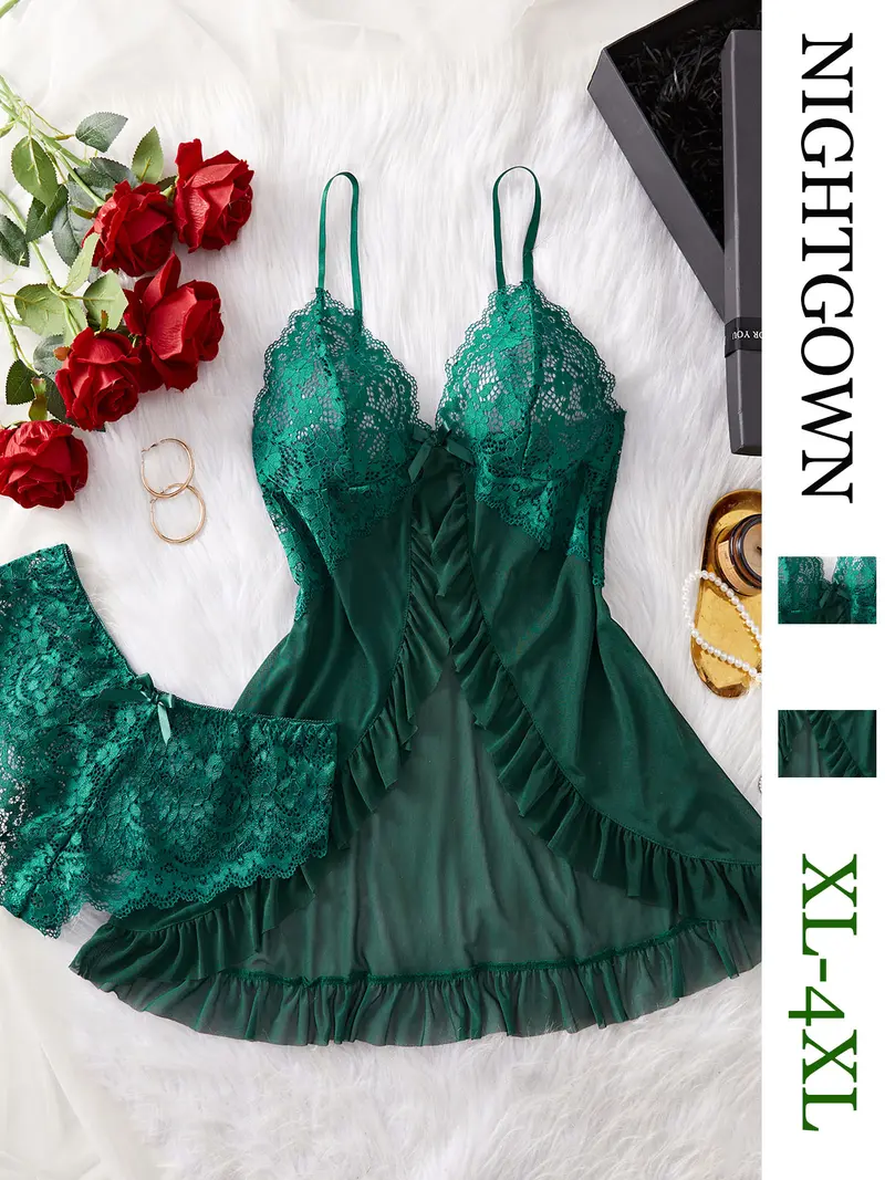 emerald green nightgown - TikTok Shop